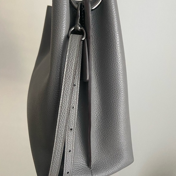 Coach Gray Leather Shoulder Bag - Picture 11 of 12